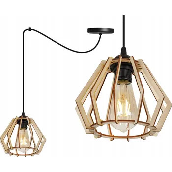 Závěsné svítidlo Light Home Spider Timber 1 - světelný bod E27