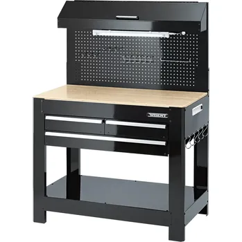 Dílenský stůl Wisent Dílenský stůl s osvětlením, 114 × 61 × 160 cm, 140 kg 20734370