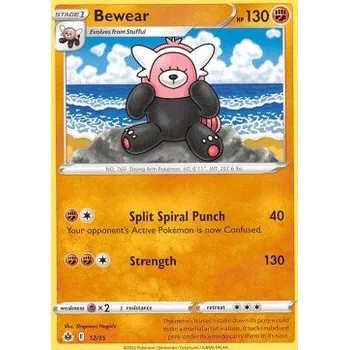 Sběratelská karetní hra Pokémon MCD22 12/15 Bewear - McDonald's Match Battle Stav: Near Mint, Verze: NORMAL