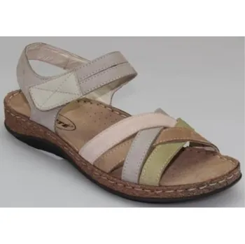 Dámské sandále Santé CB/43170 dámské kožené sandály Barva: Cemento šedá, Velikost: 38