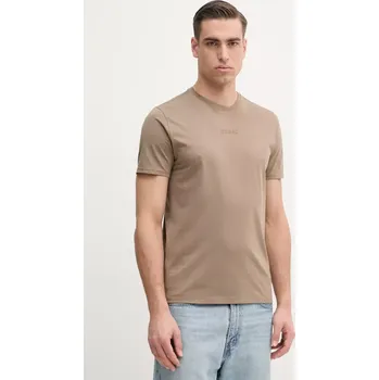Pánské tričko Bavlněné tričko Guess hnědá barva M4GP39.K7HD0 84X, vel. M