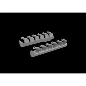 Plastikový model BRASSIN 1/72 P-51 exhaust stacks PRINT (TAM)