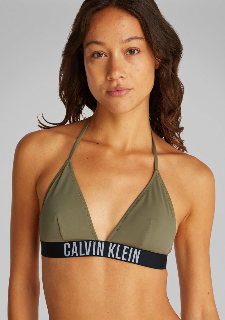 Dámské plavky Calvin Klein KW0KW02854 L Olivová