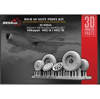 autíčko 1/32 MiG-9/MiG-15 wheels