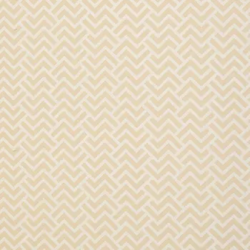 SWAFING Dekorační bavlněná látka Mona klikaté čáry béžová a bílá