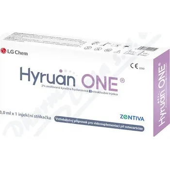 Lék Hyruan One 2% zesíťovaná kys.hyalur. 1x3ml