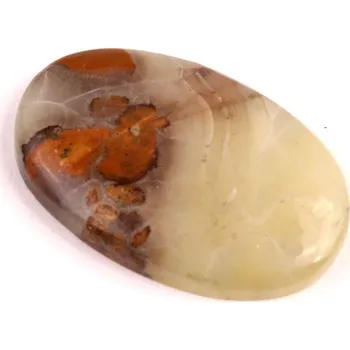 Přírodní kámen Kabošon Achát Yellow Botswana č.4104 (36x23x5mm)