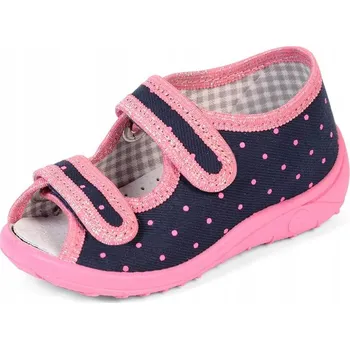 Dívčí bačkory NAZO PPHU Domácí obuv, bačkůrky, přezůvky 010AG Velikost: 27