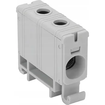 TRACON Kompaktní svorka na DIN lištu, šedá, 2.5-35mm2, max. 135A FLEAL-35/1