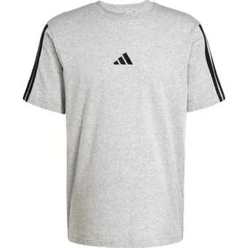 Pánské tričko Pánské triko adidas ESSENTIALS 3-STRIPES SINGLE JERSEY 3XL Šedá, Černá