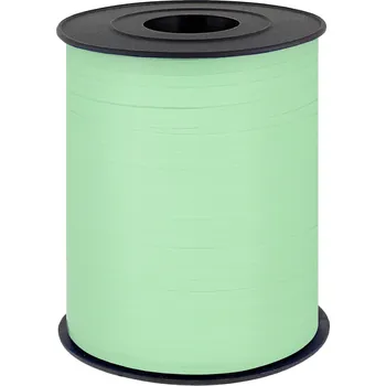 Stuha Plastová stuha pastelově zelená - 225 m
