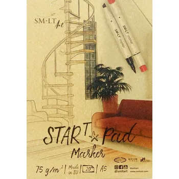 Výtvárné potřeby SMLT_art SMLT art Blok na fixy START, A5, 20 listů, 75g/m2, nepropustný