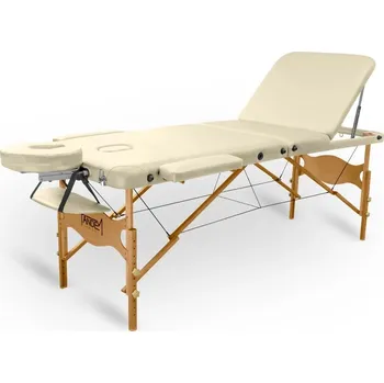 Masážní stůl Skládací masážní stůl TANDEM Profi W3D krémová 195*70 cm / 16,6 kg / 3 barvy