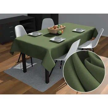 ubrus Dekorační obdélníkový ubrus Rongo RG-081 Tmavý olivově zelený 50x100 cm