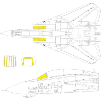 Plastikový model Mask 1/48 F-14D (G.W.H.)