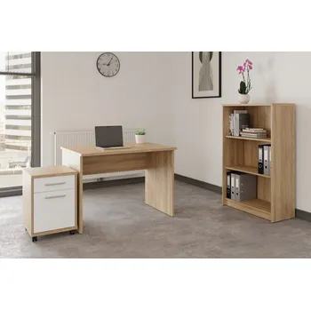 Kancelářská sestava Kancelářská sestava NEJBY GIANNI 10, dub sonoma/bílá + vyzvednutí ZDARMA