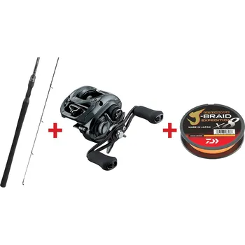 Rybářský prut Zvýhodněný set na Štiky Baitcast DAIWA "LONGCAST Fajnovka" 2025 - Set s prutem 2,65 m, 14 - 56 g