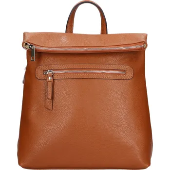 Městský batoh Dámský kožený batoh Italia Korra - koňak