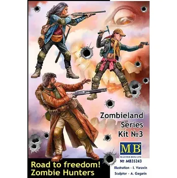 Plastikový model 1/35 Zombie Hunters - Road to Freedom (3 fig.)