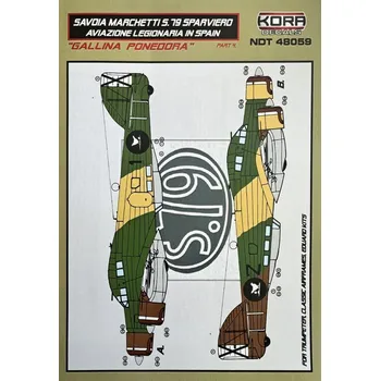 Plastikový model 1/48 Decals SM.79 Sparviero 'Gallina Ponedora'