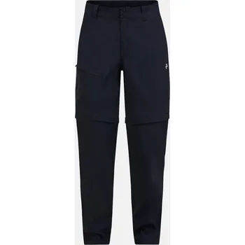 Dámské kalhoty KALHOTY PEAK PERFORMANCE W ICONIQ ZIP-OFF PANTS BLACK