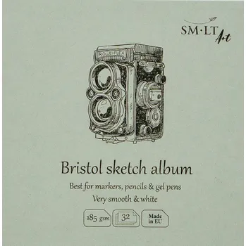 Fotoalbum SMLT_art SMLT art Album na skicování #Authenticbaby, Bristol, 9x9cm, 32 listů, 185g/m2