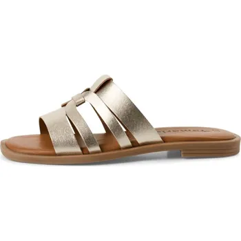 Dámské pantofle Tamaris dámské kožené pantofle 1-27103-42 zlaté Velikost: 39