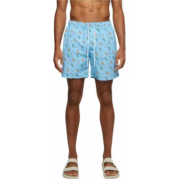 Pánské plavky Pánské šortky na plavání se vzorem Urban Classics (22 variant) Barva: modrá světlá - nanuk, Velikost: XXL