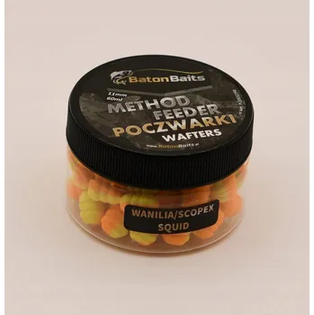 Boilies Nástraha wafters Baton Baits s příchutí VANILKA / SCOPEX / SQUID