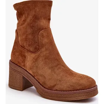 Dámská obuv Dámské kotníkové boty Camel Argastis na vysokém podpatku 38