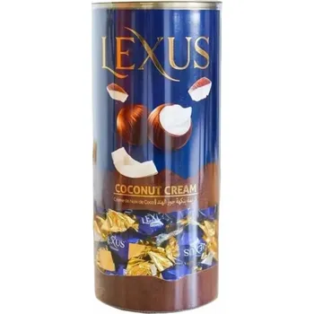 Bonboniéra Bonboniéra LEXUS 500g tuba KOKOS (plastová průhledná tuba / výběr pralinek / )