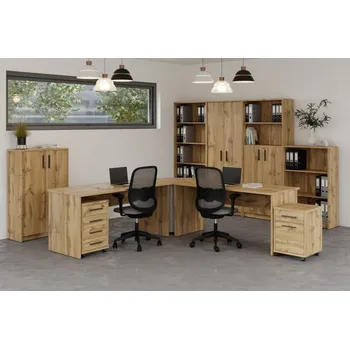 Kancelářská sestava Kancelářská sestava NEJBY GIANNI 6, dub wotan + vyzvednutí ZDARMA