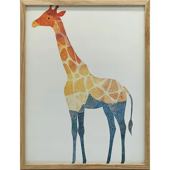 Plakát Plakát Mozaika Žirafa PLAKÁT NÁSTĚNNÝ PLAKÁT ŽIRAFA BEZ RÁMU 50x70 CM