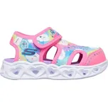 Dívčí sandály Skechers HEART LIGHTS 26 Růžová, Světle modrá, Mix, Bílá