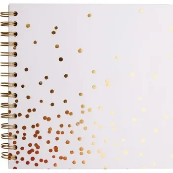 Fotoalbum Happy Color Album Golden dots spirálové, 20x20 cm/30l, 180g