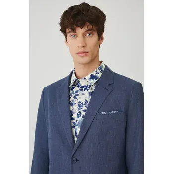 Dámské sako Sako s příměsí lnu Medicine tmavomodrá barva RS25.MKM703 59M, vel. XXL