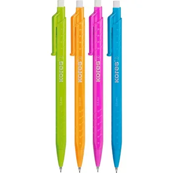 Set školních potřeb Kores M1-FANCY 0,5 mm, mix barev (zelená, oranžová, růžová, tyrkysová)