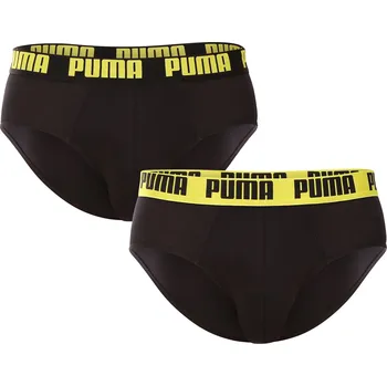 Sada pánského spodního prádla 2PACK pánské slipy Puma černé (701226389 020) L 701226389 020 Možnost vrácení zboží ZDARMA do 120 dnů!