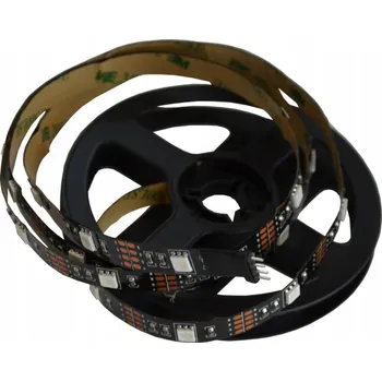LED osvětlení LED pásek 5050 RGB 30 LED/m ČERNÝ PCB 5V DC TV 3m