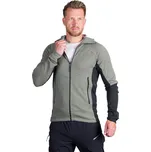 Pánská turistická mikina se zipem NORTHFINDER-EGON-807lightgreenblack Zelená L