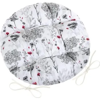 Podsedák Sedák DITA kulatý prošívaný Šedá,Červená,Bílá - průměr 40 cm