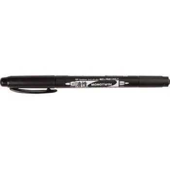 Tombow Oboustranný fineliner Mono Twin, černý