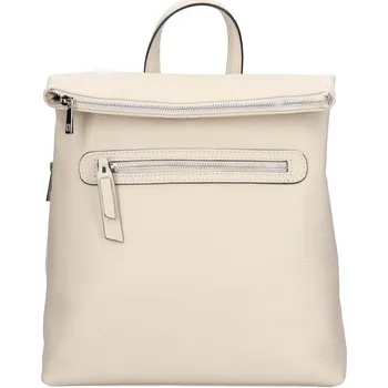 Městský batoh Dámský kožený batoh Italia Korra - krémová