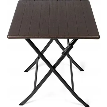 Zahradní stůl Stůl plast čtvercový 61,5 x 61,5 x 73 cm