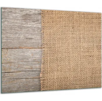 Obraz SKLENĚNÁ OCHRANNÁ DESKA NA SPORÁK 60x52 DŘEVO