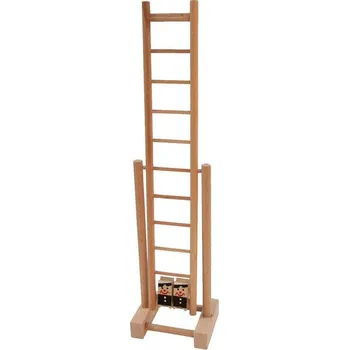 Dřevěná hračka Ceeda DŘEVO Žebřík se šplhající figurkou Kominík (dřevěná hračka)