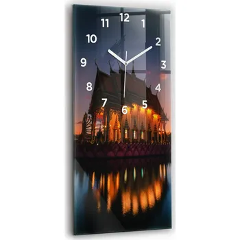 Hodiny Nástěnné hodiny Wallfluent odstíny žluté 30 cm