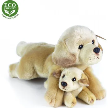 Dětské zboží Plyšový pes labrador s mládětem 31 cm ECO-FRIENDLY