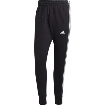 adidas Essentials French Terry Tapered Cuff 3- Stripes Joggers Black/White 2XL