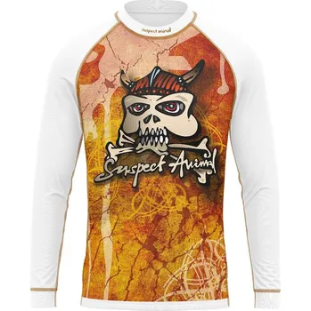 Dětské funkční triko dlouhý rukáv VIKING bílá Bamboo Heavy - Hnědá / 100